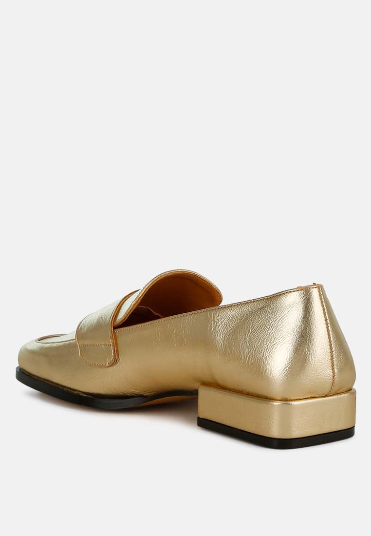 Jongs Metallic Penny Loafers-2