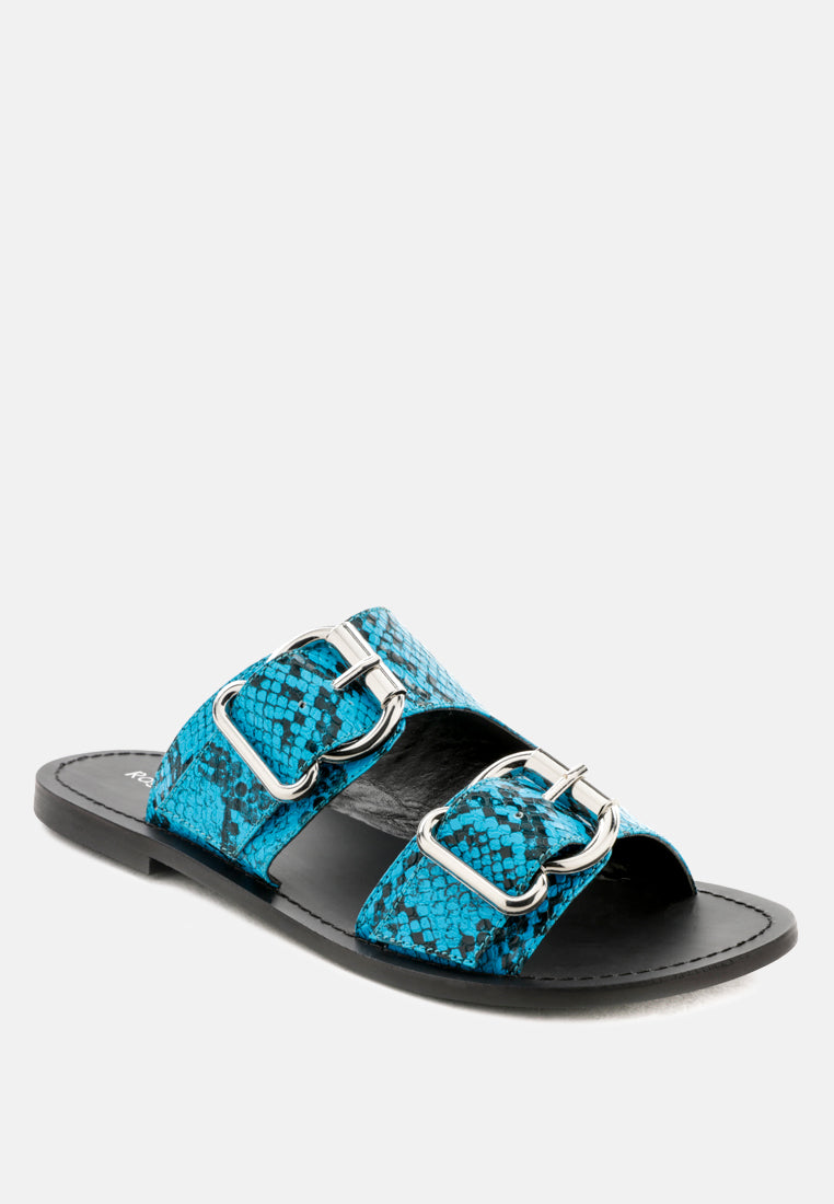 Kelly Flat Sandal With Buckle Straps-1