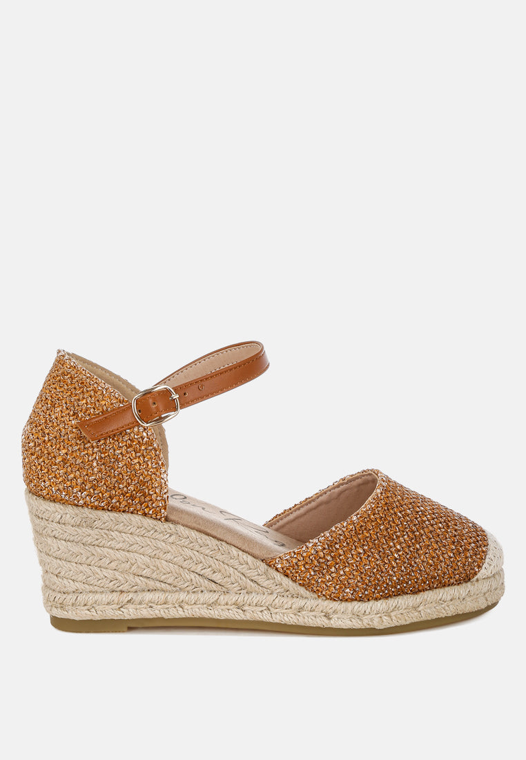 Ozaya Pin Buckle Espadrille Wedge Heels-0