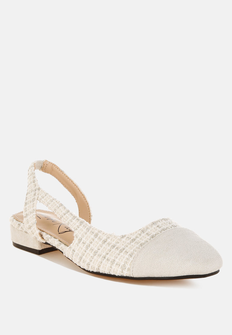 Karita Tweed Slingback Sandals-1