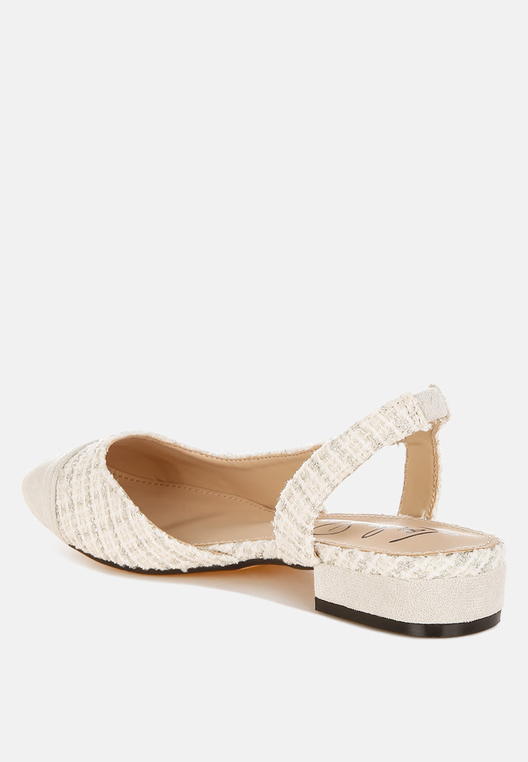 Karita Tweed Slingback Sandals-2