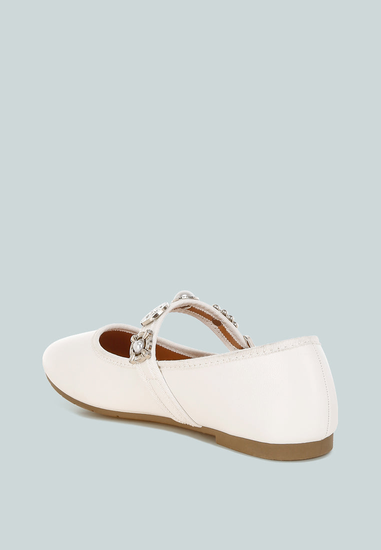 Kavana Charms Embellished Flat Mary Janes-2