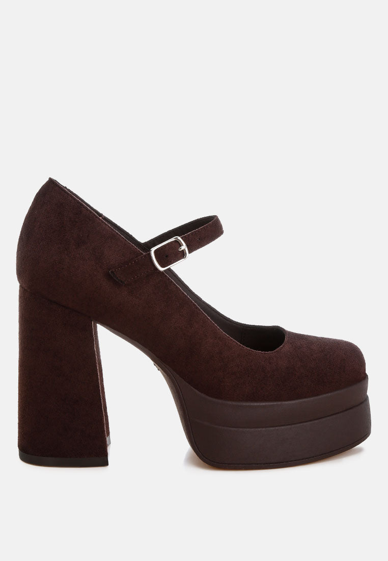 Kenny Chunky Buckle Strap Heels-0