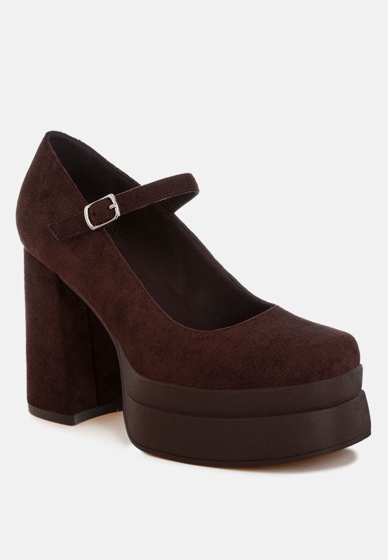Kenny Chunky Buckle Strap Heels-2