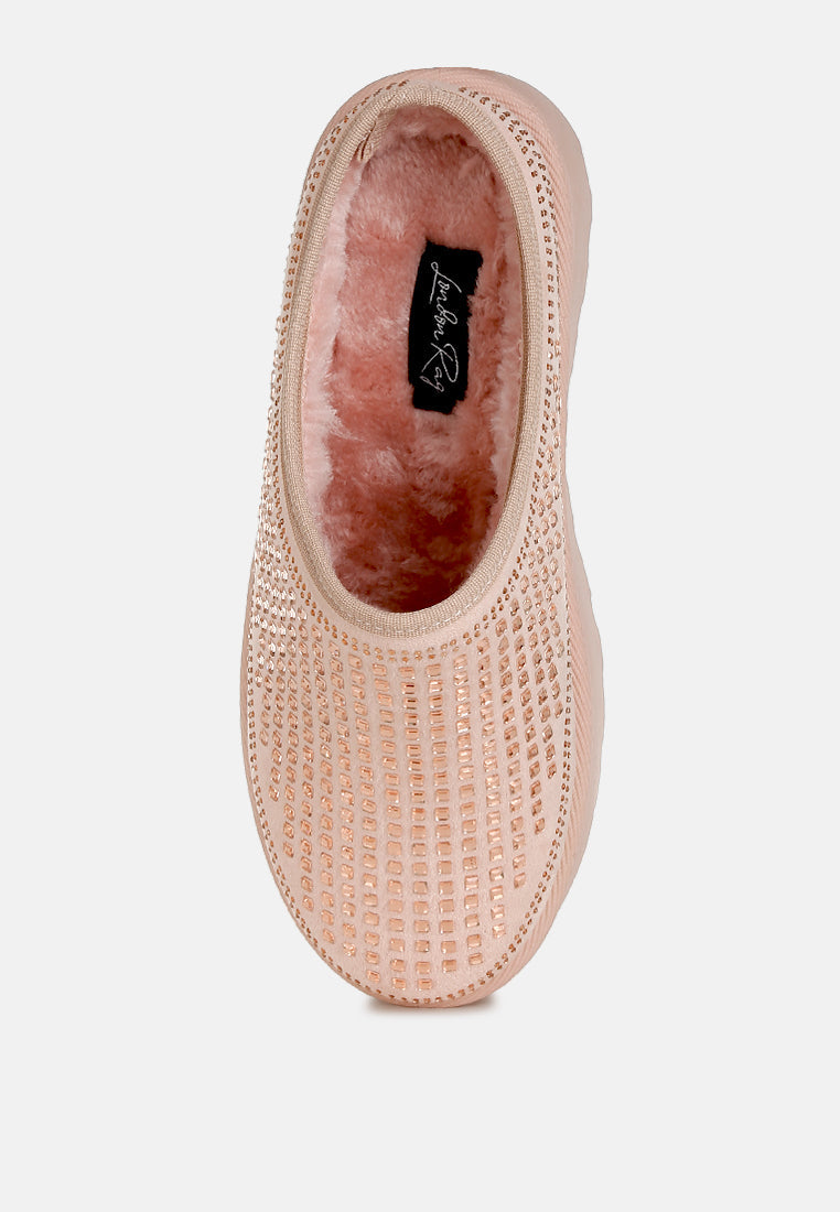 Kickles Rhinestones Embellished Platform Classic Slip-On-3