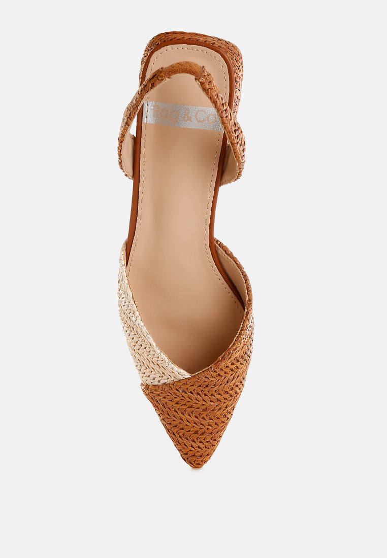 Kinjay Pointy Toe Slingback Sandals-4