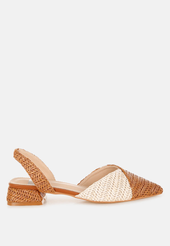 Kinjay Pointy Toe Slingback Sandals-0