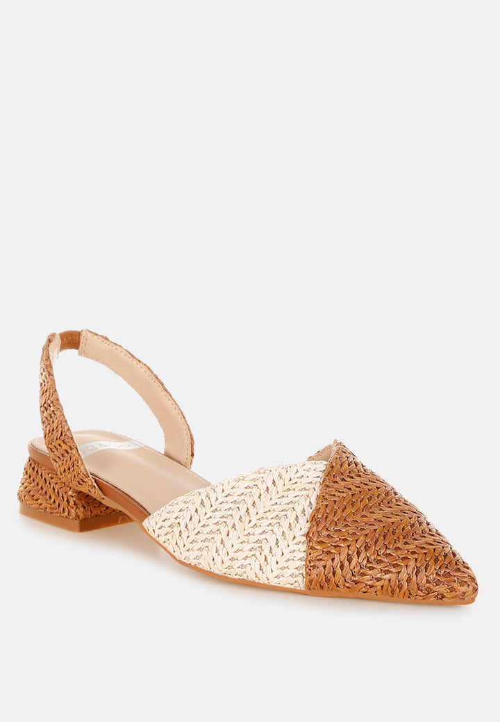 Kinjay Pointy Toe Slingback Sandals-2