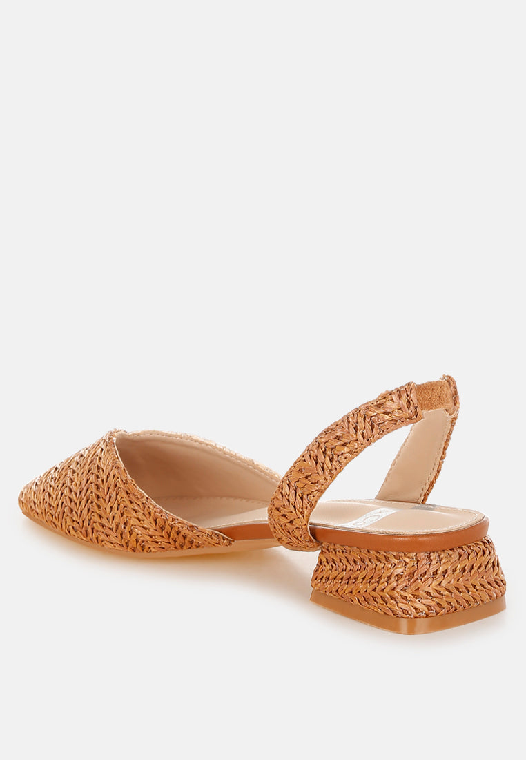 Kinjay Pointy Toe Slingback Sandals-3