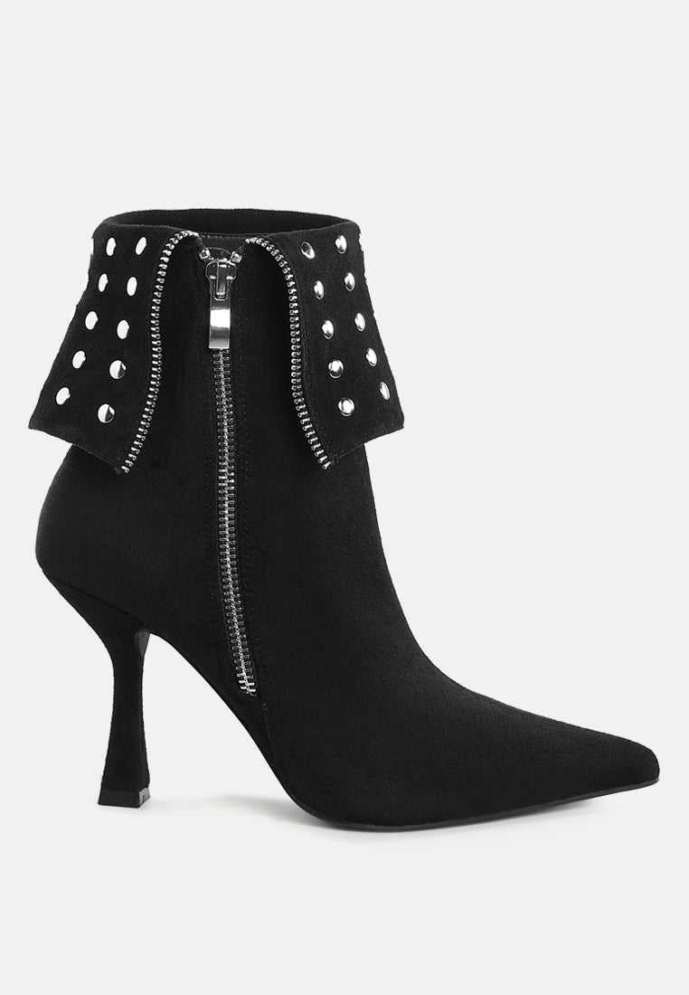 Kolara Studded Foldover Boots-5