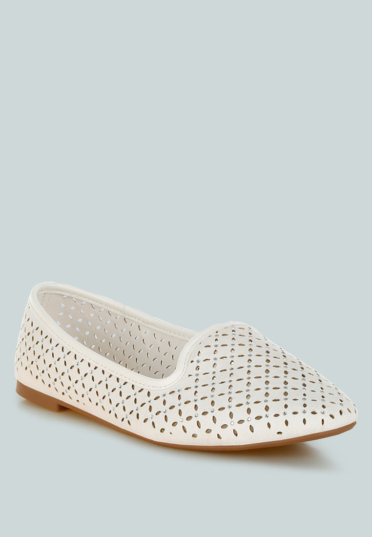 Kyrie Cut Out Detail Ballerinas-2