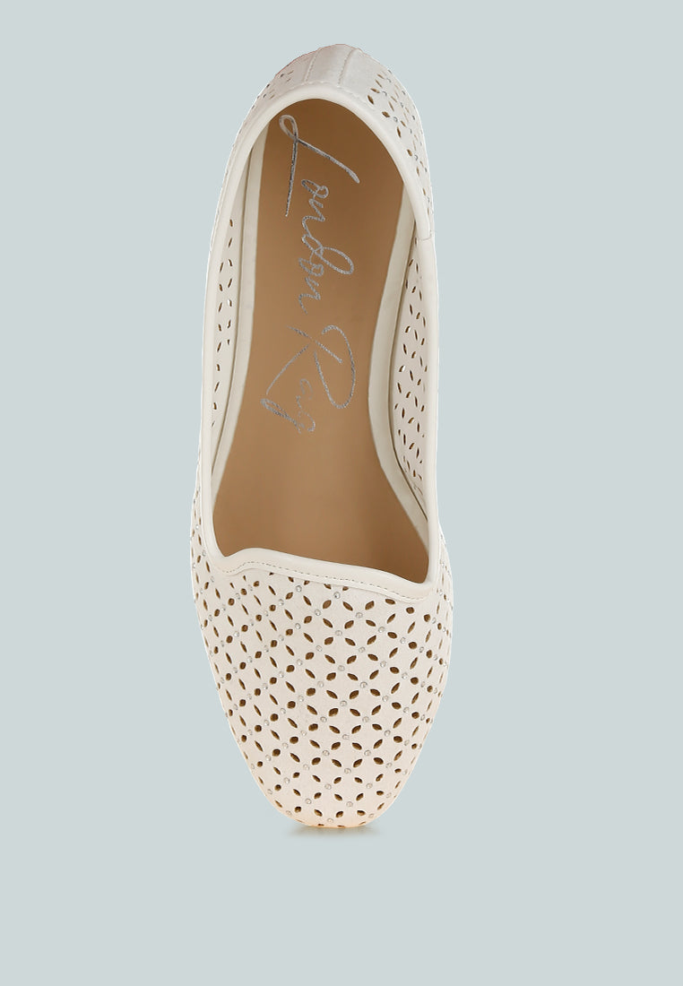 Kyrie Cut Out Detail Ballerinas-4