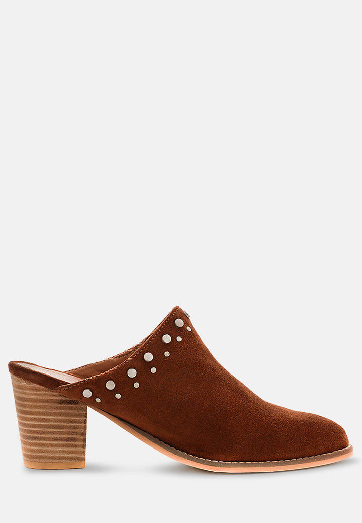 Leslie Stacked Heel Mules-5