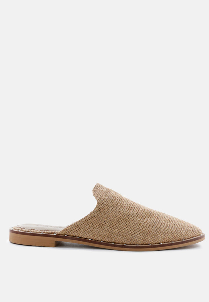 Lia Handcrafted Canvas Mules-0