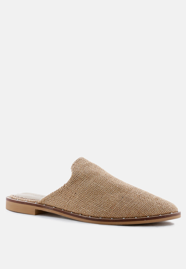 Lia Handcrafted Canvas Mules-1