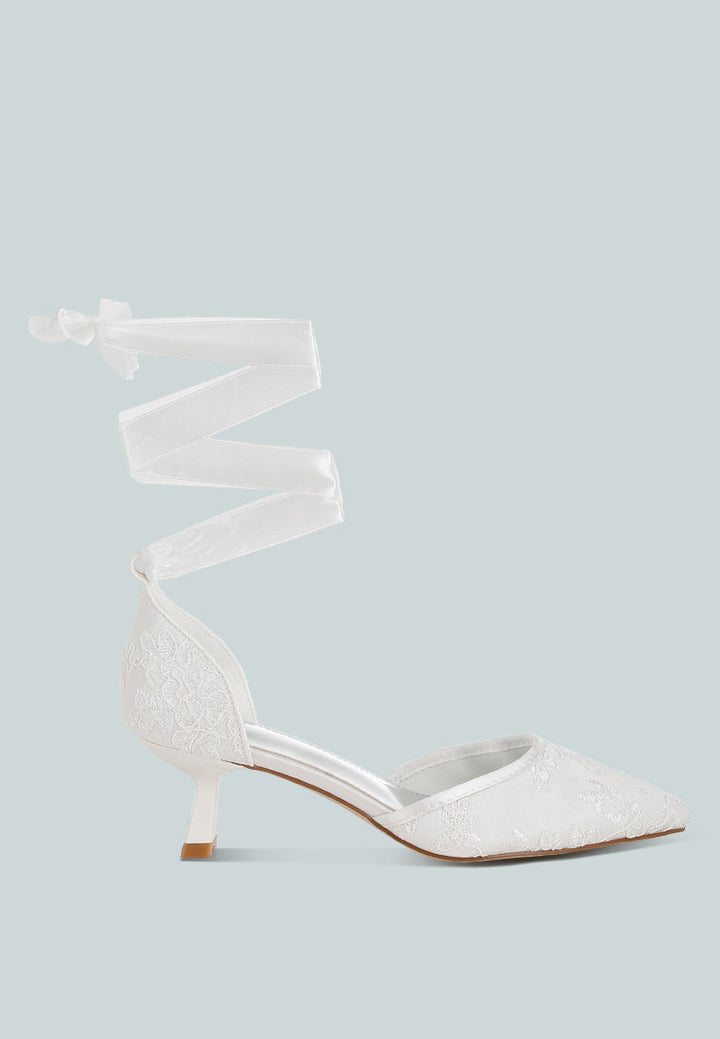 Laika Lace Kitten Heel Sandals-0