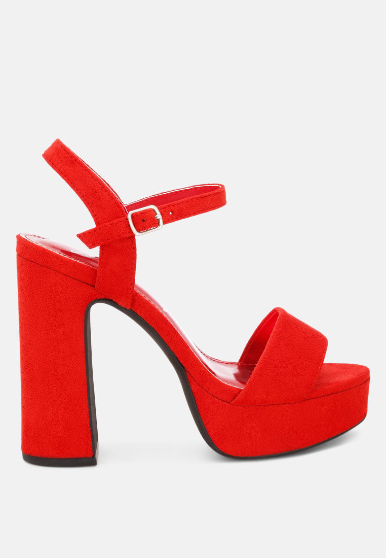 Lilasta Pin Buckle Platform Block Heels-5