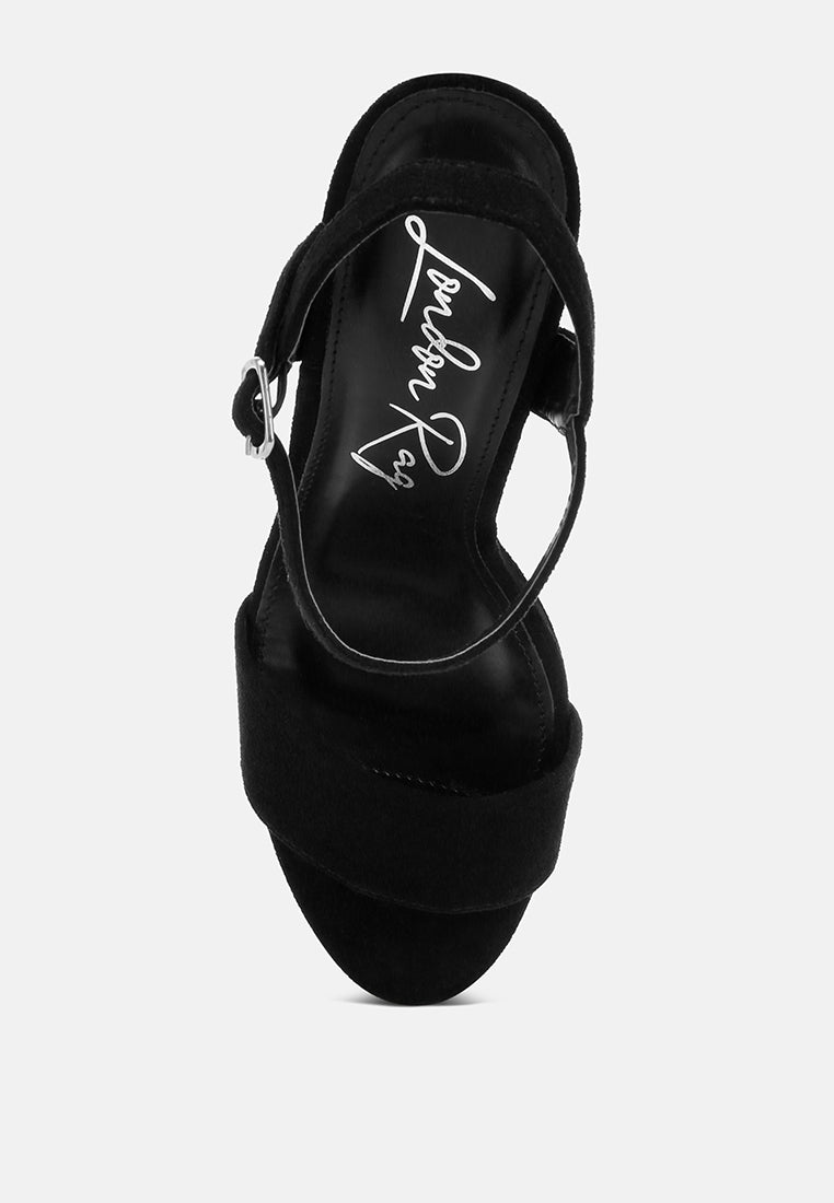 Lilasta Pin Buckle Platform Block Heels-3