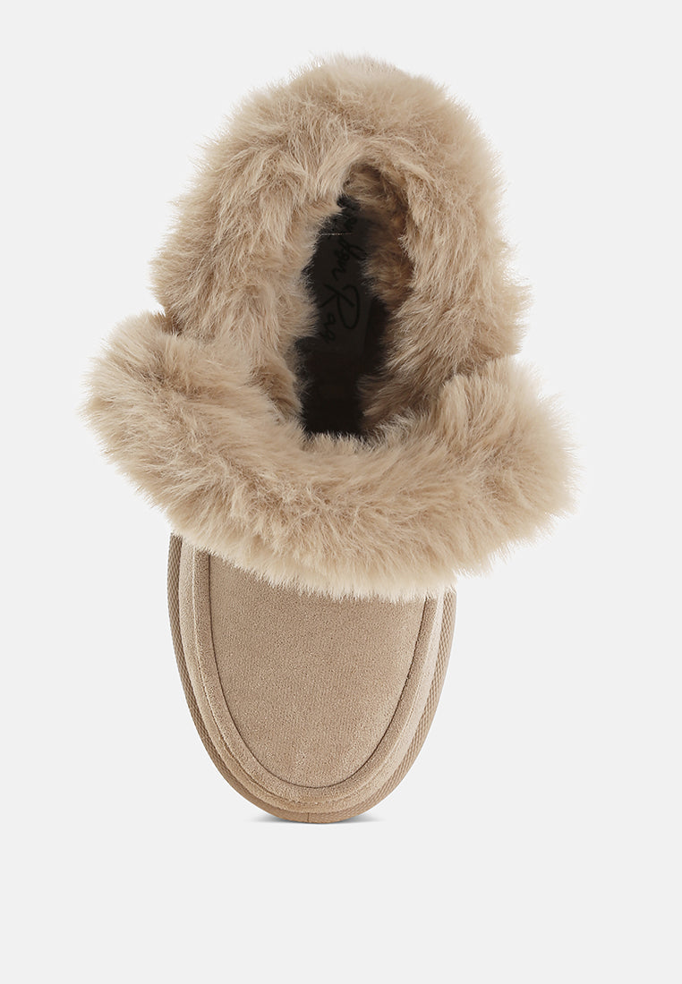 Linka Pin Buckle Detail Snow Boots-3