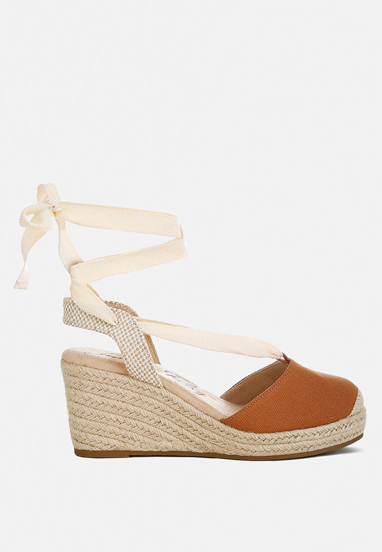 Little Mary Strappy Wedge Heel Sandals-6