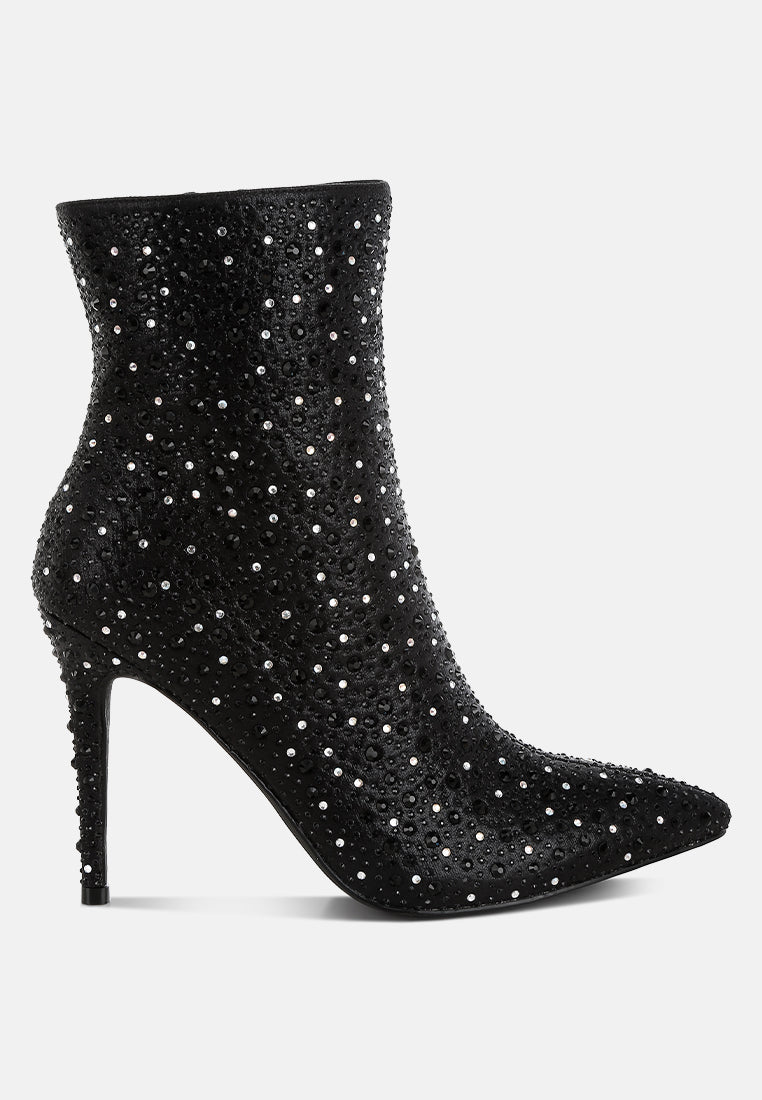 Lobelia Rhinestones Embellished Stiletto Boots-5
