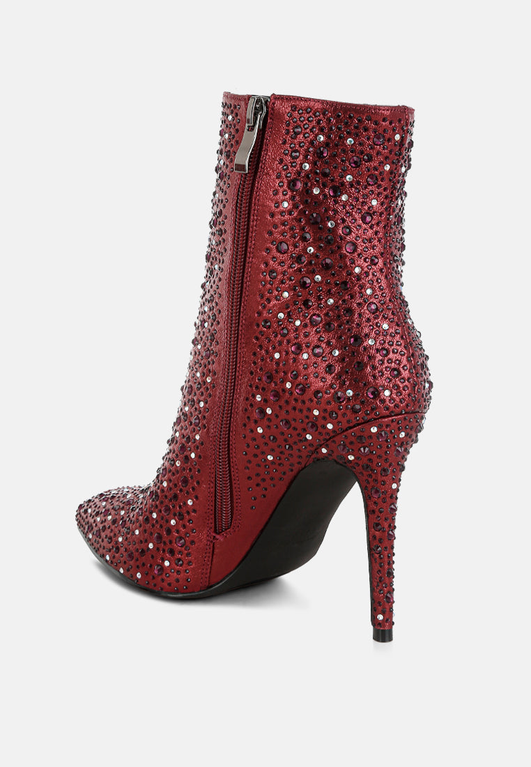 Lobelia Rhinestones Embellished Stiletto Boots-2