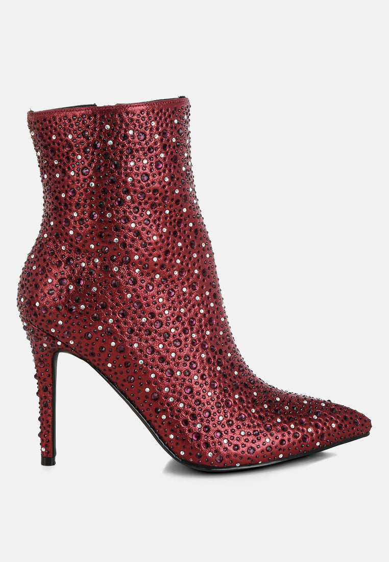 Lobelia Rhinestones Embellished Stiletto Boots-0