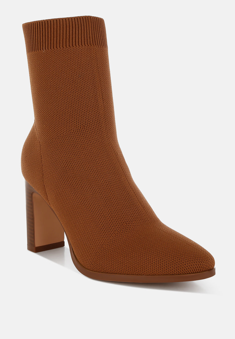 Lopa Knitted Textile Ankle Boots-1