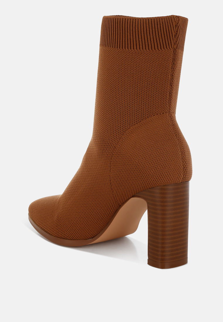 Lopa Knitted Textile Ankle Boots-2