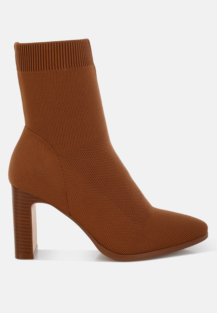 Lopa Knitted Textile Ankle Boots-0