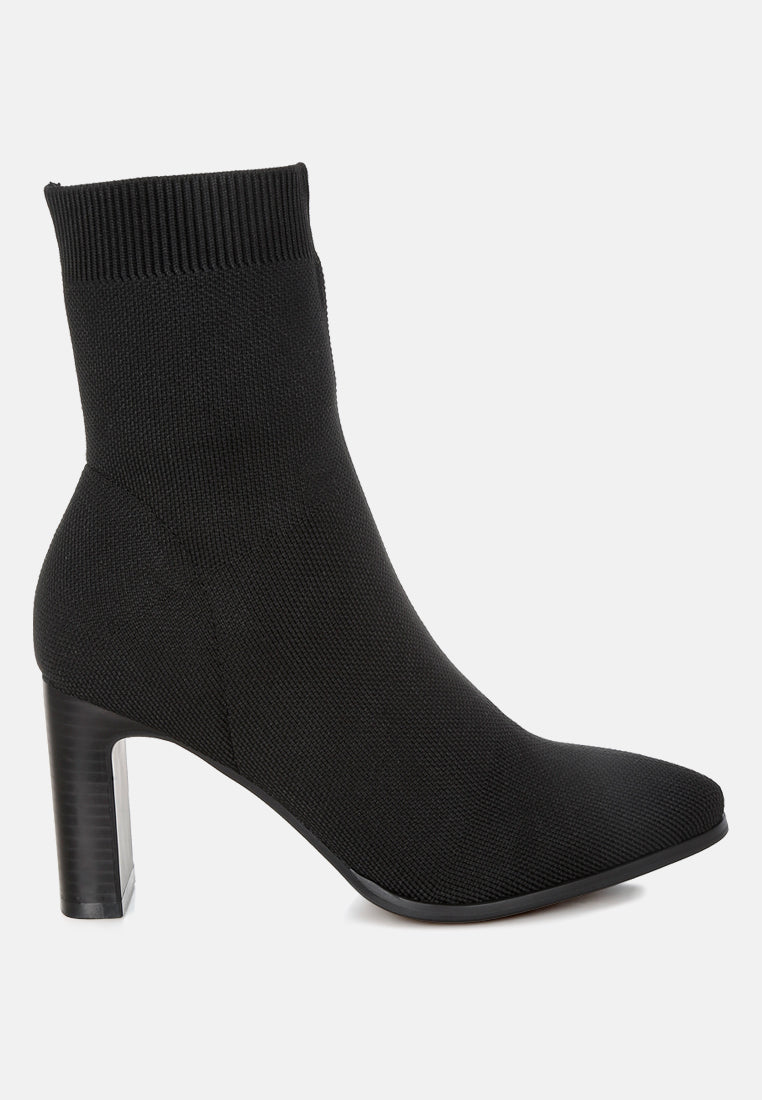 Lopa Knitted Textile Ankle Boots-5