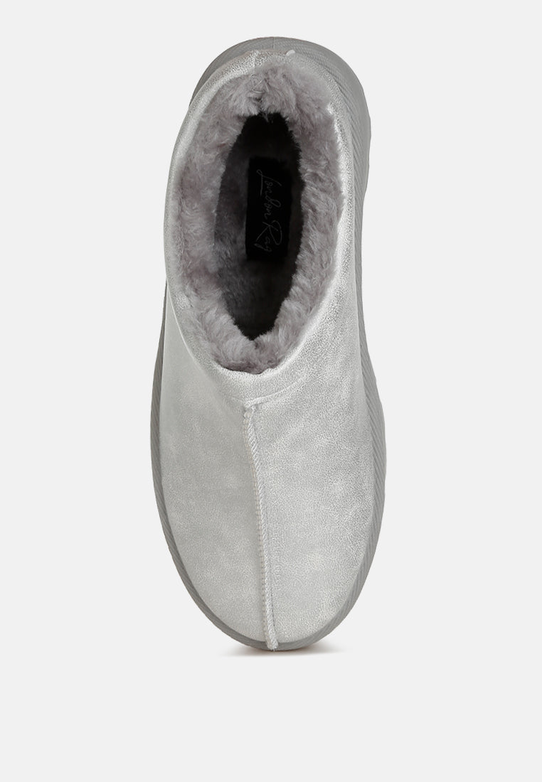 Lottys Faux Leather Platform Classic Slip-On-3