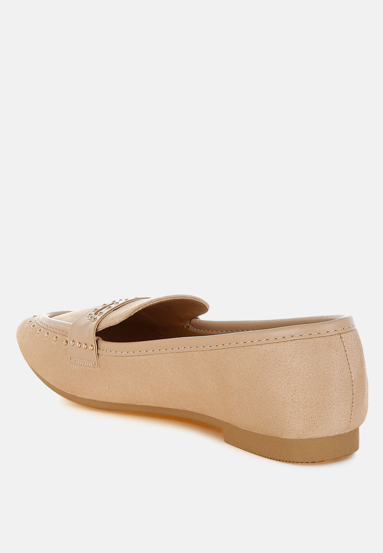 Lumina Penny Strap Studded Loafers-2