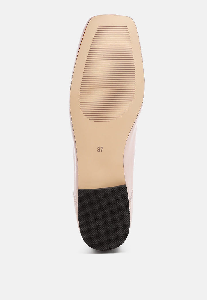 Lutten Square-Toe Bow Ballerinas-4