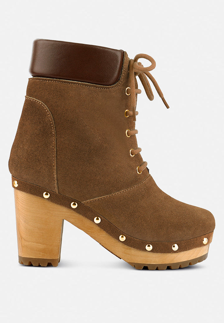 Maaya Handcrafted Collared Suede Boot-5