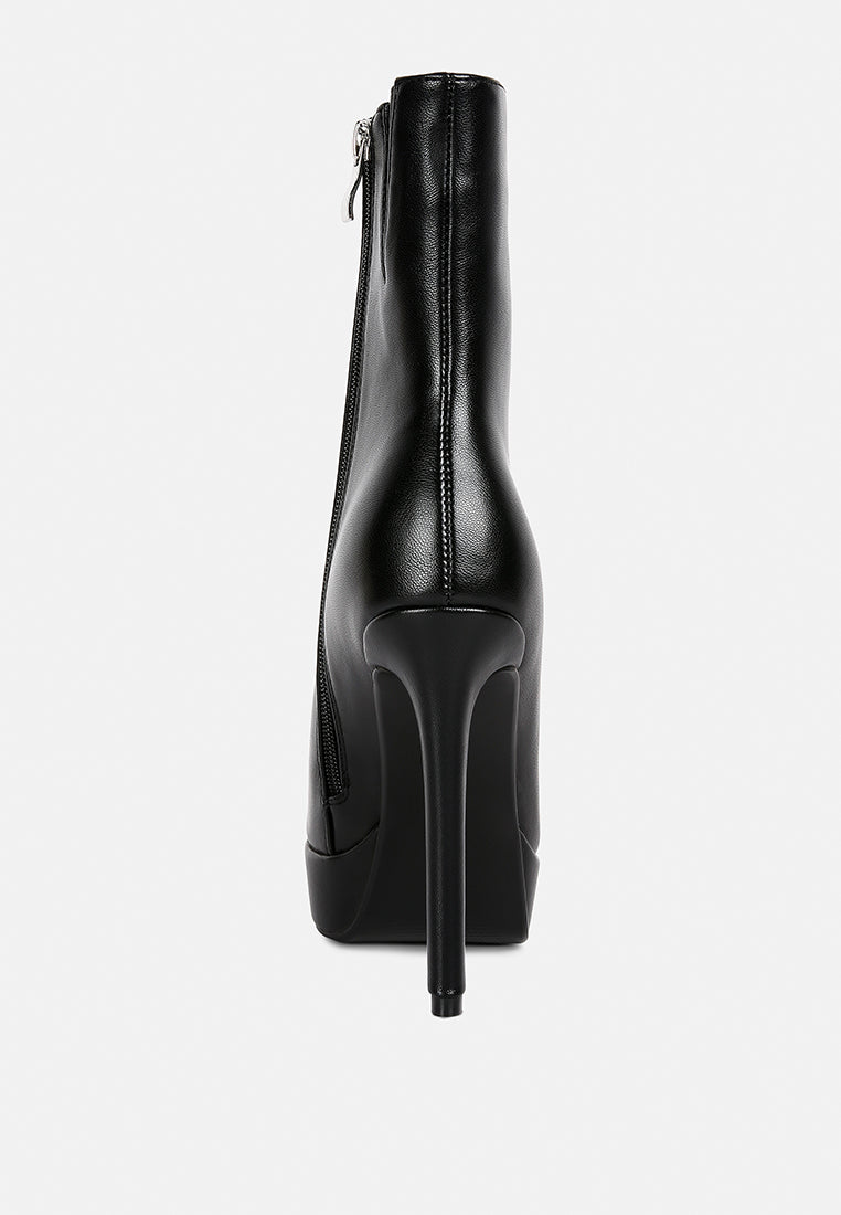 Magna Platform Heels Ankle Boot-4