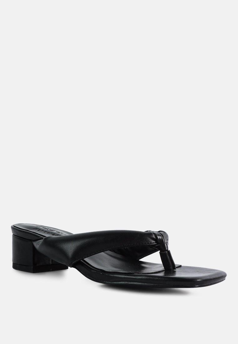 Memestar Low Heel Thong Sandals-1