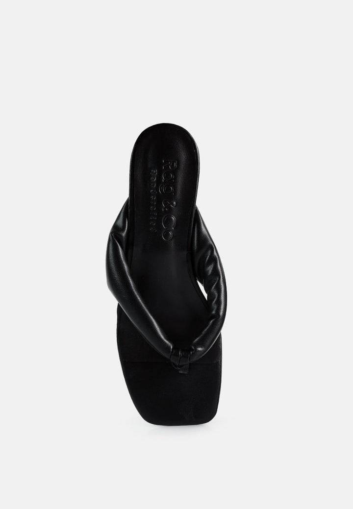 Memestar Low Heel Thong Sandals-3