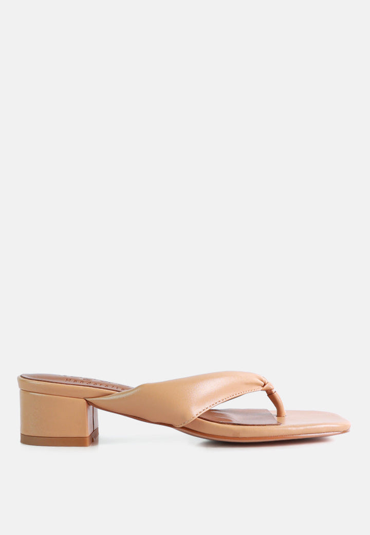 Memestar Low Heel Thong Sandals-5