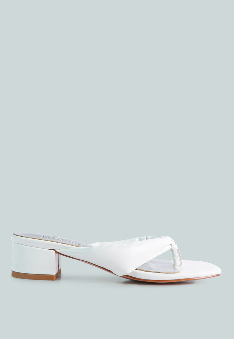 Memestar Low Heel Thong Sandals-6