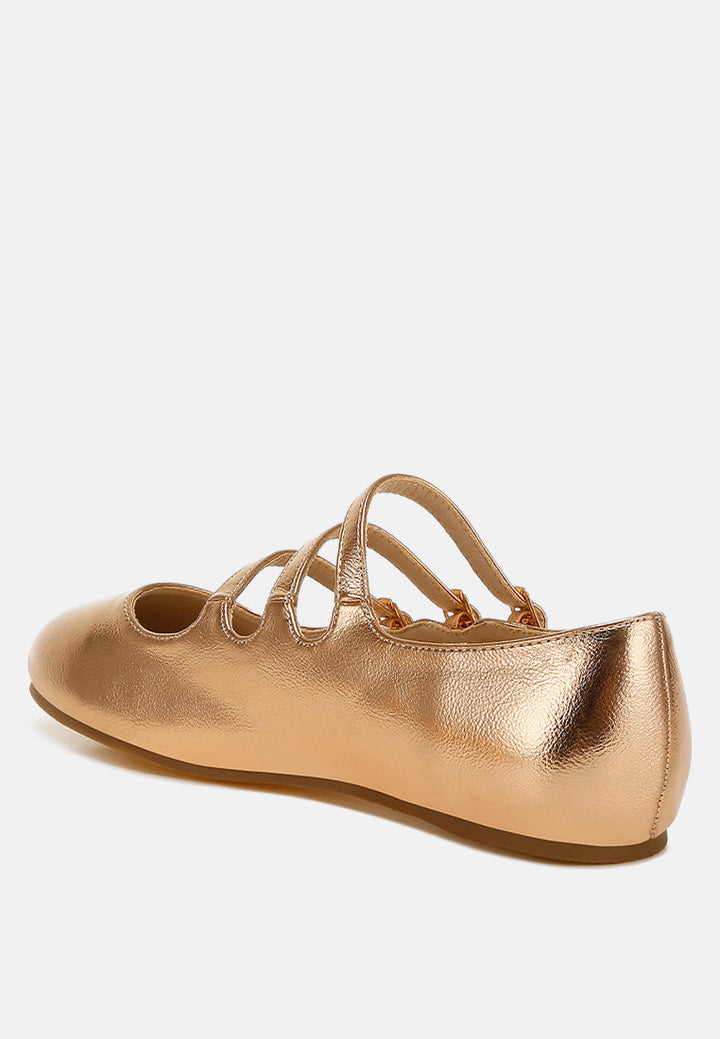 Macarina Triple Strap Mary Jane Ballerinas-2