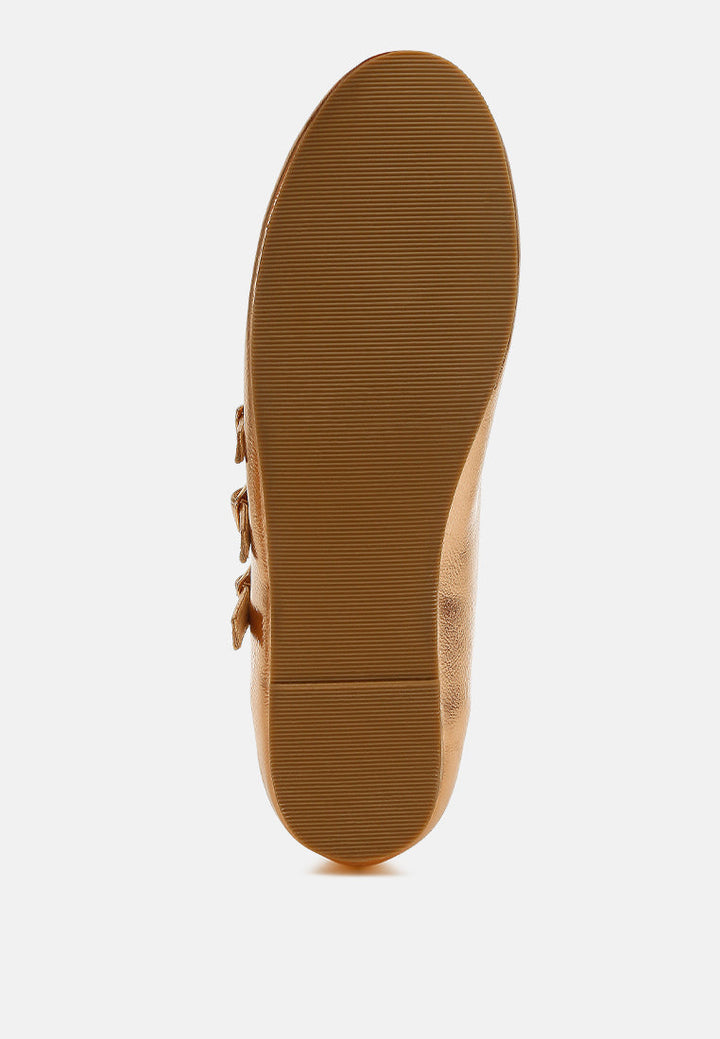 Macarina Triple Strap Mary Jane Ballerinas-4