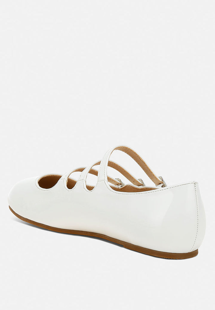 Macarina Triple Strap Mary Jane Ballerinas-4