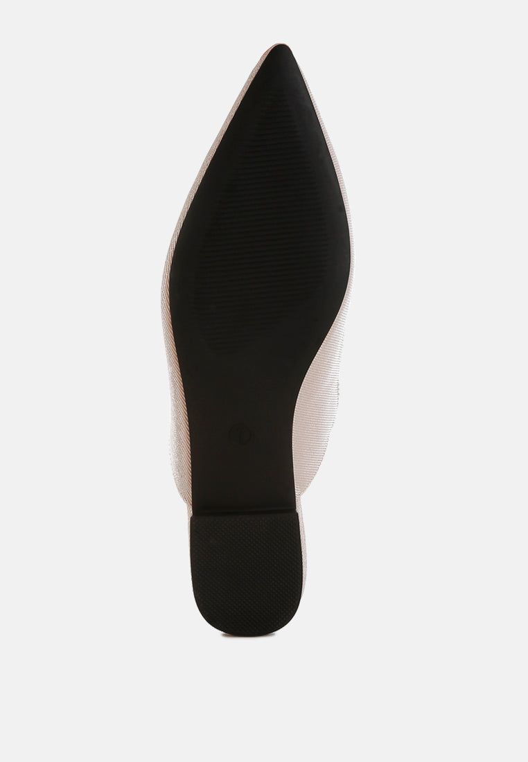 Magnum Diamante Strap Glitter Mules-3
