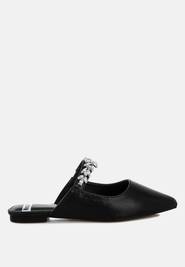 Magnum Diamante Strap Glitter Mules-7