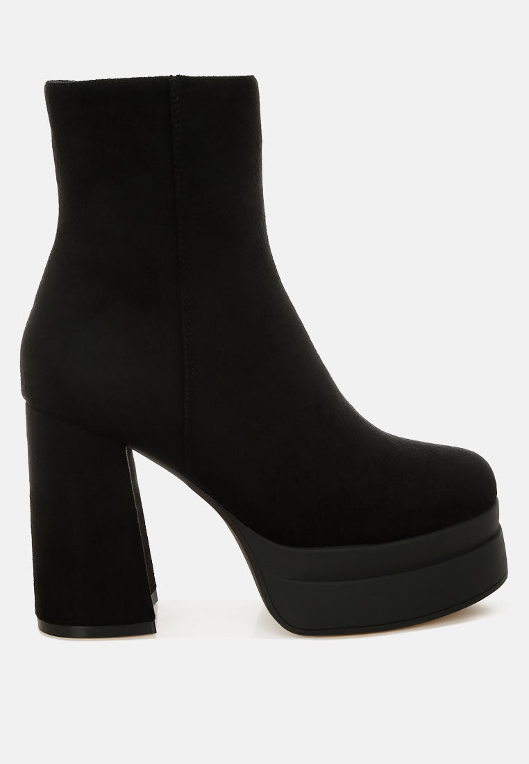 Maltese Soft Microfiber Block Heel Boots-0