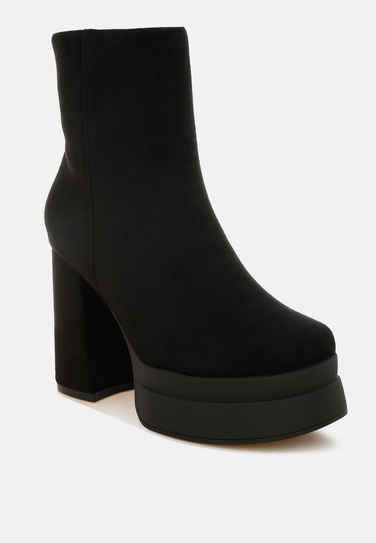 Maltese Soft Microfiber Block Heel Boots-2