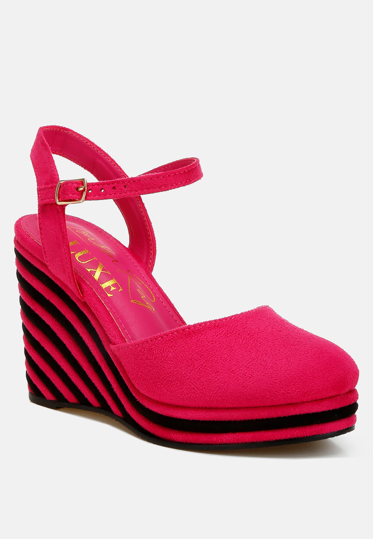 Manifest Dual Tone Wedge Sandals-1