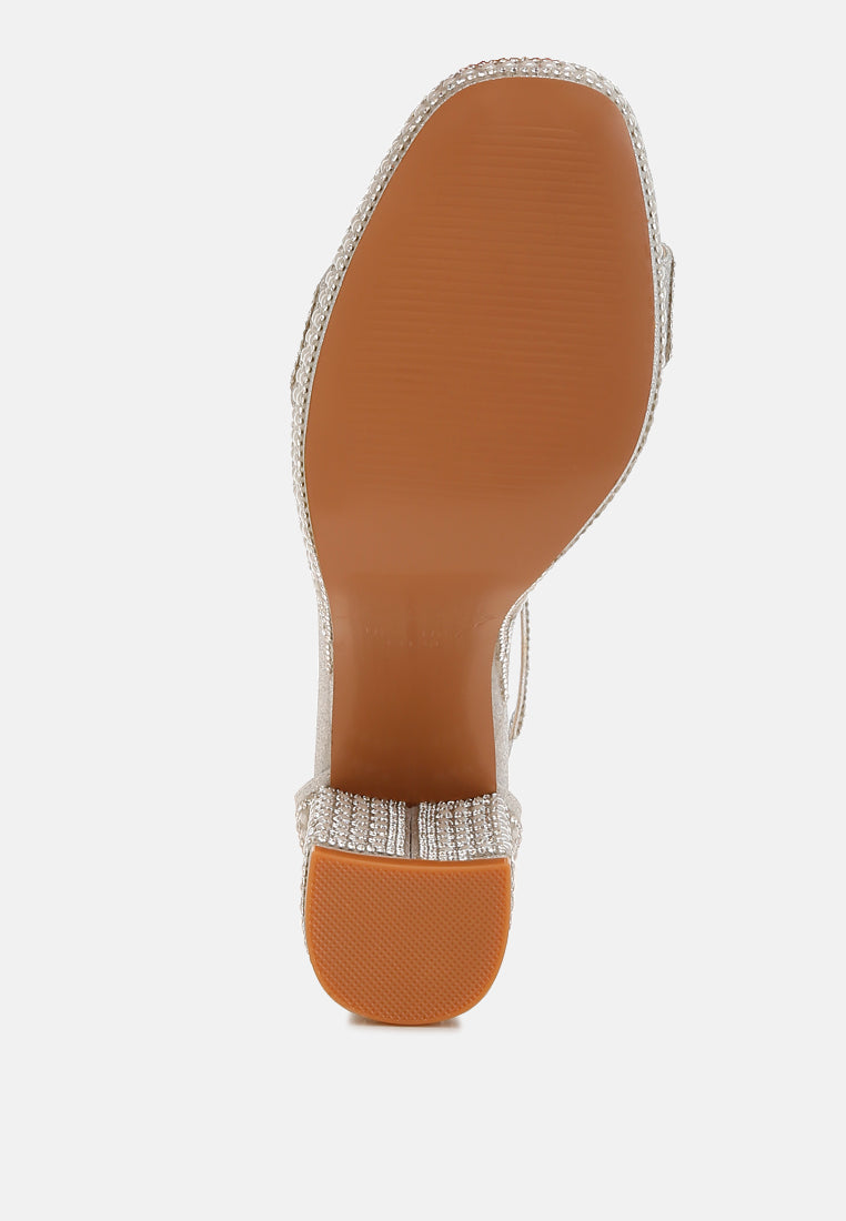 Mejuri Rhinestones And Pearl Embellished Sandals-4