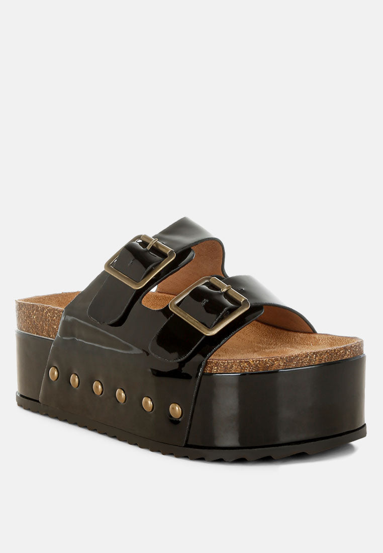 Merton Studded Flatform Slip Ons-2